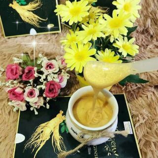 Mask collagen vàng 24k hồng sâm