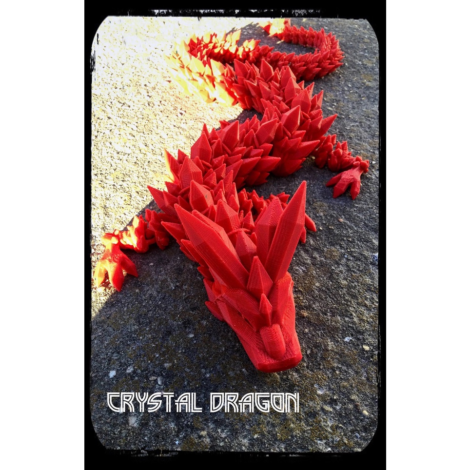 Rồng Crystal in 3d