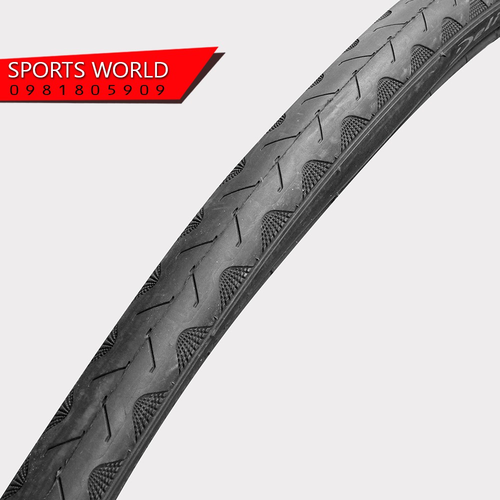 2 cái Vỏ lốp xe đạp 700x23C (23-622) DELI-TIRE gai chìm - Hàng INDONESIA