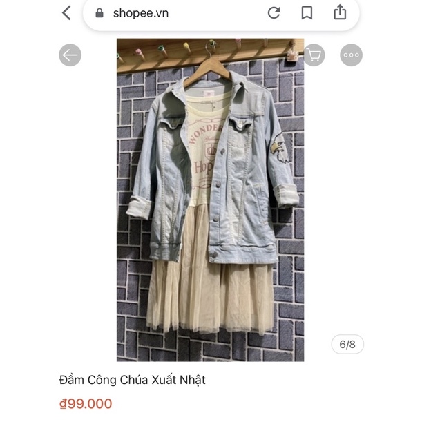 Đầm xoè xuất Nhật