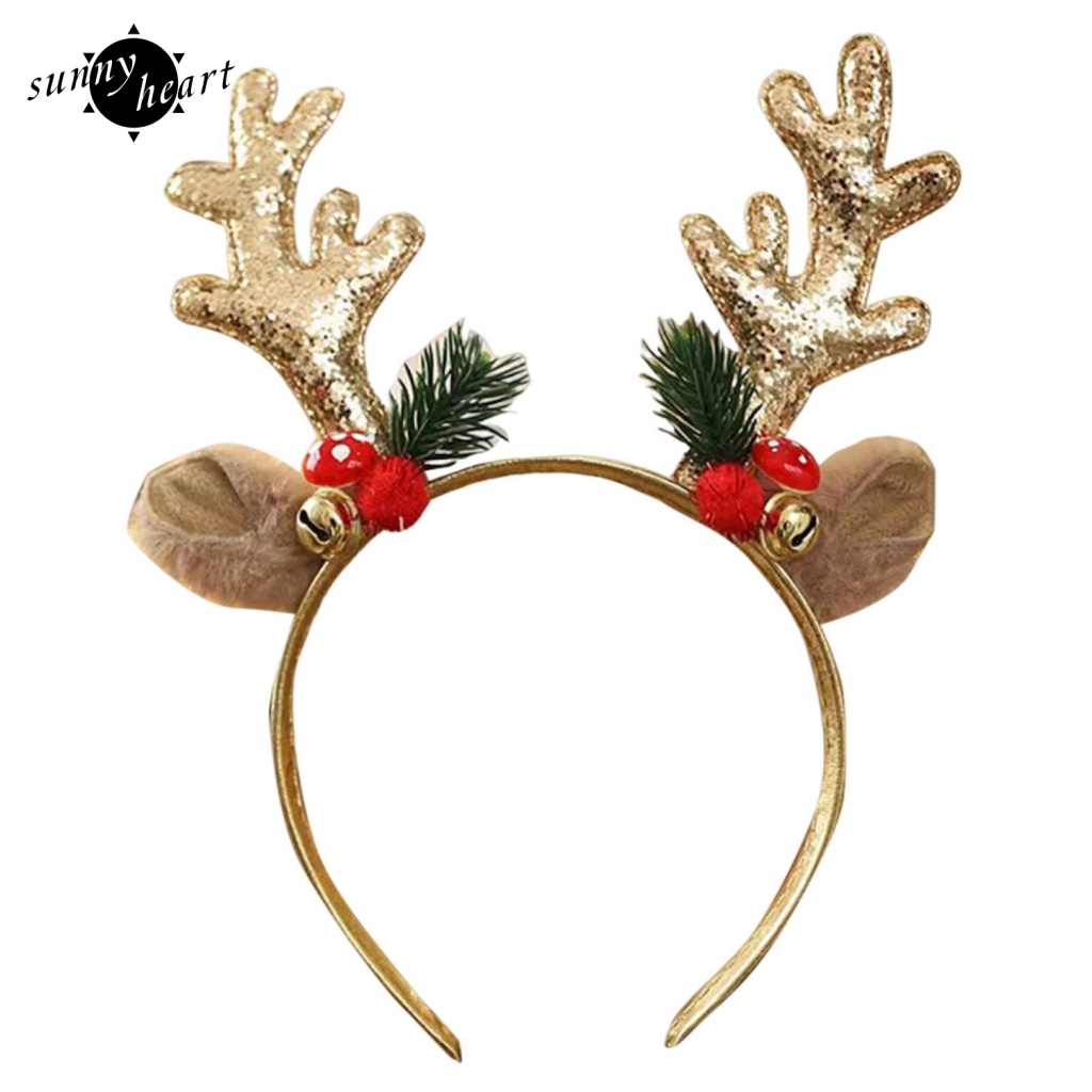 Băng Đô Cài Tóc Hình Sừng Tuần Lộc Giáng Sinh