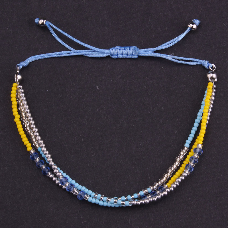 Vòng Tay Chuỗi Hạt Nhiều Màu Sắc Phong Cách Bohemian