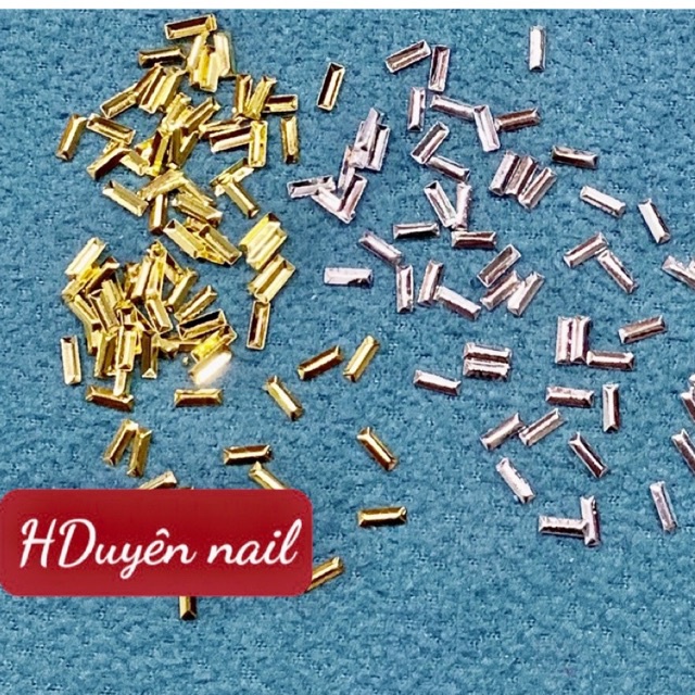 Cham kim loại mạ mẫu mới làm nail phụ kiện làm hoa bột
