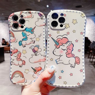 Ốp Lưng Họa Tiết Kỳ Lân Xinh Xắn Cho Iphone 7 8 Plus X Xr Xs Max 11 Pro Max 12 Mini Pro Max