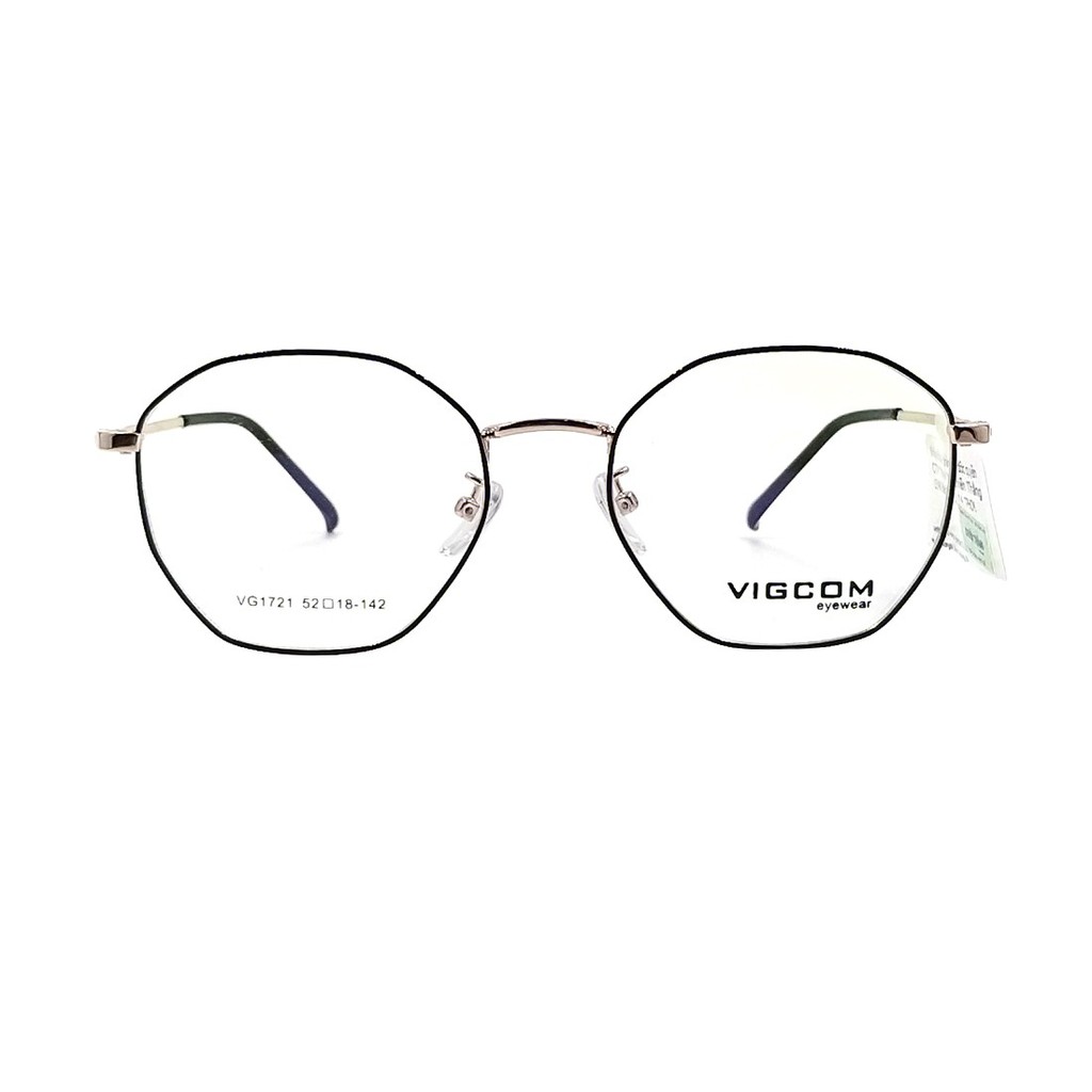 Gọng kính nam nữ Vigcom VG1721 chính hãng, thiết kế dễ đeo bảo vệ mắt
