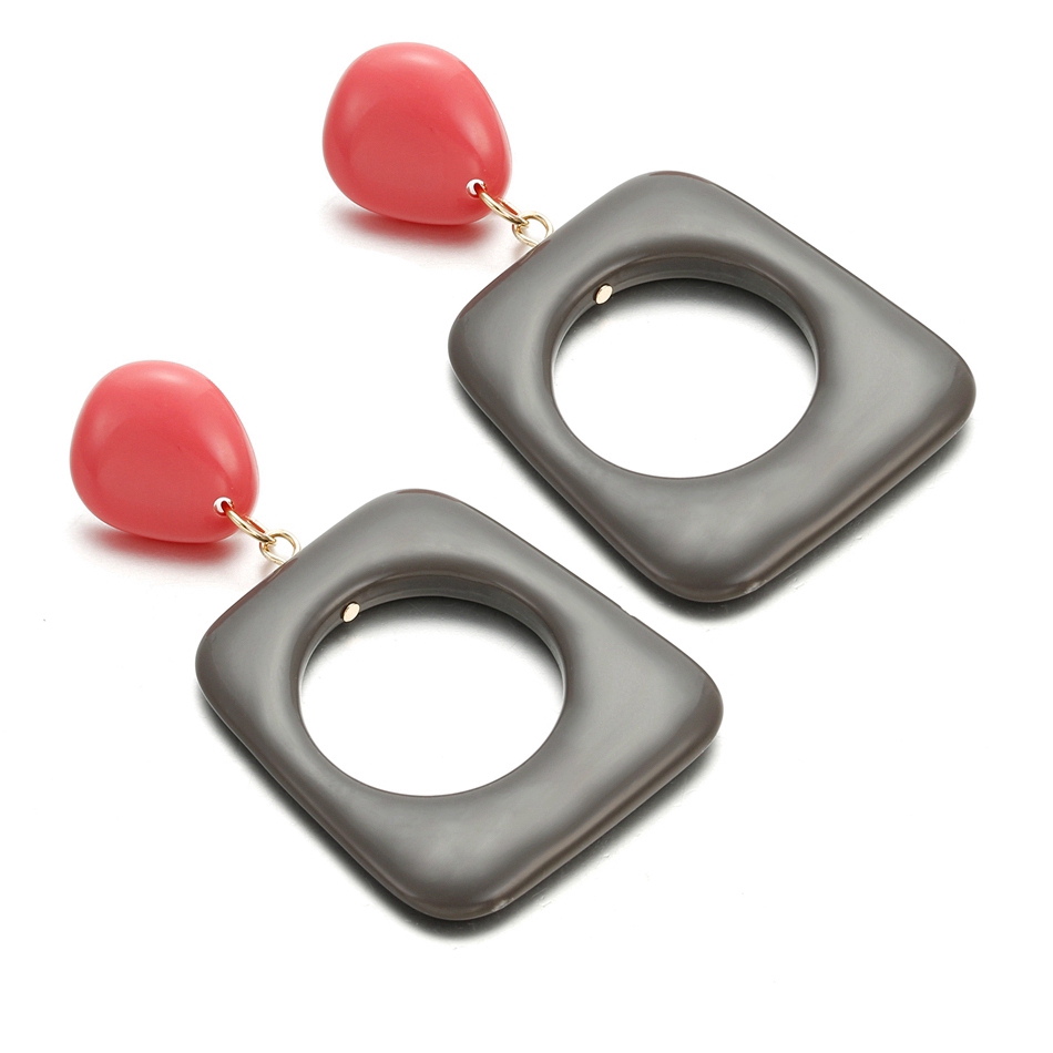 Đôi khuyên tai Acrylic thiết kế độc đáo thời trang cho nữ