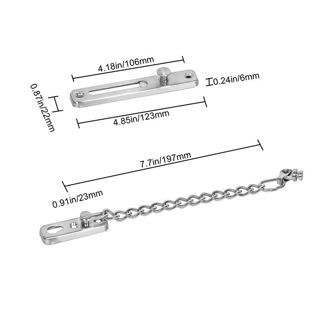 Dây Xích Chốt An Toàn, Hạn Chế Đẩy Cửa, Đảm Bảo An Toàn, Chắc Chắn, Bảo Vệ Người Trong Gia Đình và Trẻ Nhỏ, Kingler 3100