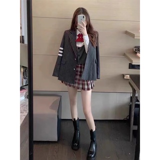 Áo blazer kẻ hot hit Taobao
