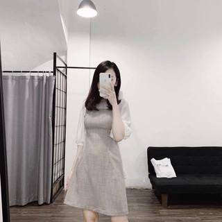 Mẫu 51 đầm phối tay voan, mẫu thu mới