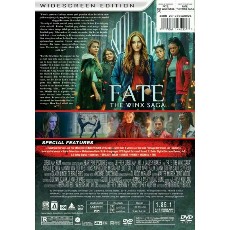 Đĩa Dvd Phim Fate The Winx Saga Season 1 (2 Đĩa)
