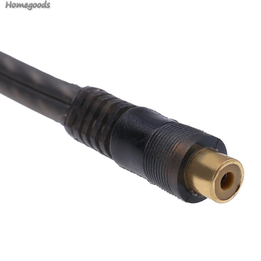 1 Cáp Chuyển Đổi Âm Thanh 27cm 1 Rca Sang 2 Rca Cho Xe Hơi
