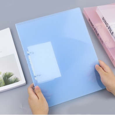 Bìa A4 bìa tài liệu bìa sổ còng nhựa cứng trong suốt 2 lỗ dùng cho văn phòng học sinh sinh viên- MyNa Mart