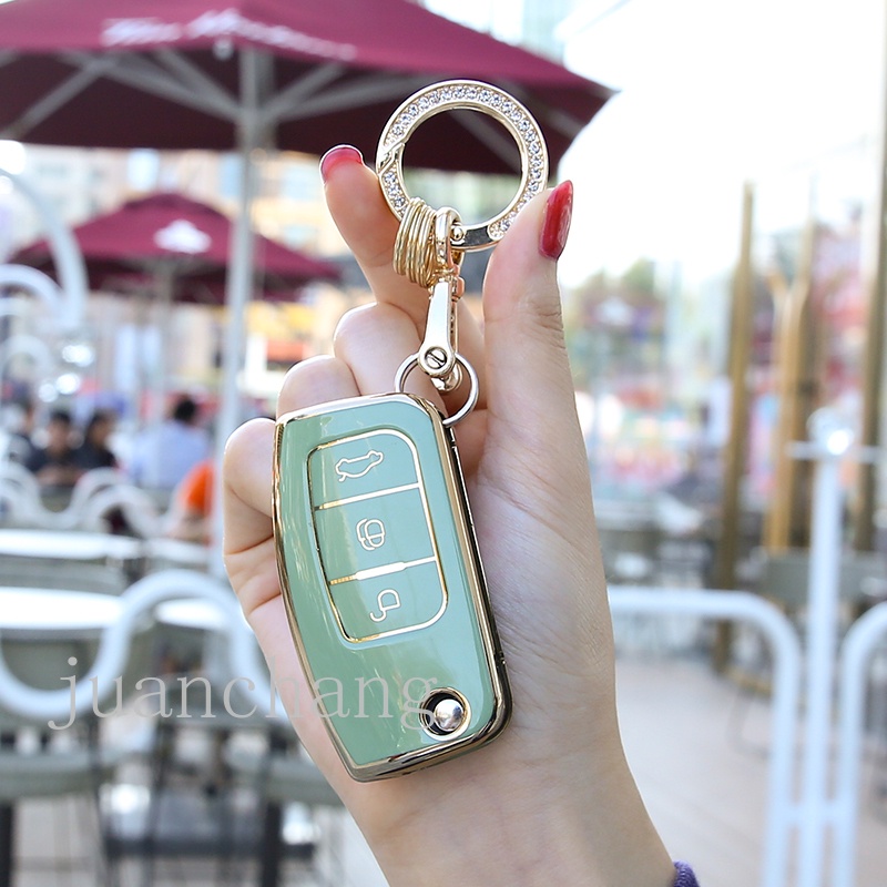 Vỏ chìa khóa điều khiển từ xa bằng TPU mềm 3 nút cho Ford Fiesta Focus 2 Ecosport Kuga Escape Falcon B-Max C-Max Eco Sport Galaxy