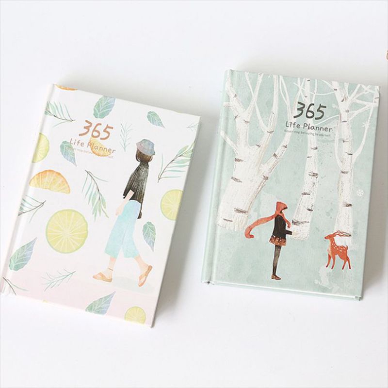 ST❀ 365 Days Personal Diary Planner Hardcover Notebook Diary 2019 Office Weekly Schedule