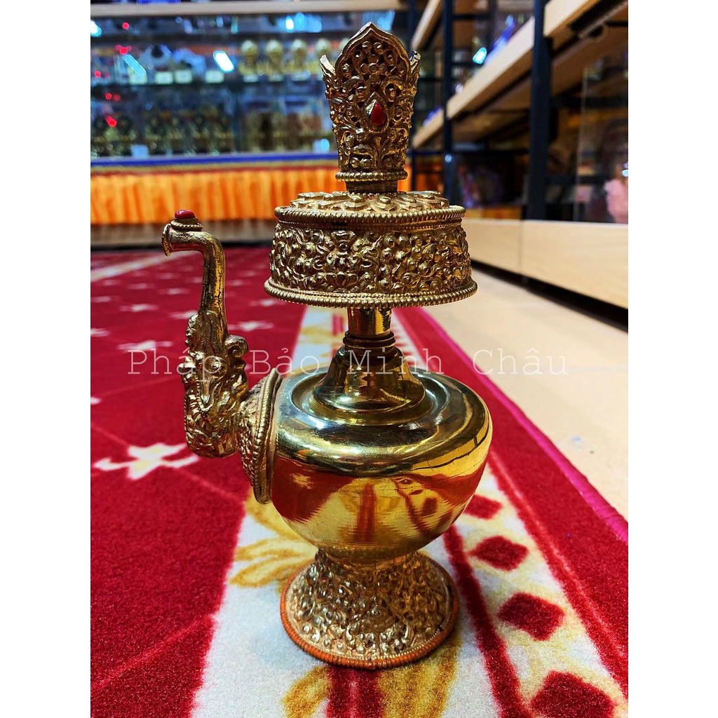 [PBMC]Bình sái tịnh (Bomba) tráng vàng(Đã Yểm)