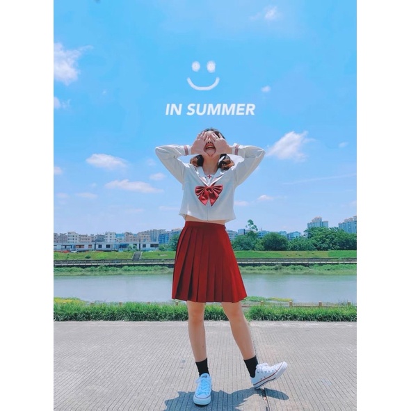 VÁY SEIFUKU HỌC SINH /TIỂU CẦN/ Tiệm nhỏ JK Lolita chính hãng Loliquesweet