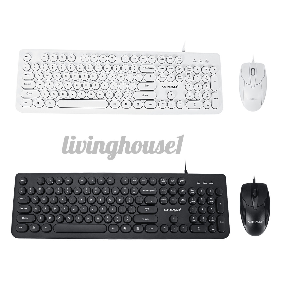 Bộ Bàn Phím Và Chuột Có Dây 104 Nút Bấm 3 Mức Dpi | BigBuy360 - bigbuy360.vn
