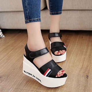 Giày Đế Xuồng Màu Đen El78 36