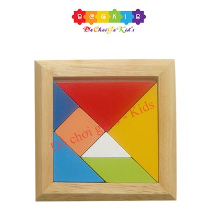 Tangram - Xếp hình trí uẩn Hàng đẹp- có kèm sách hướng dẫn Winwintoys