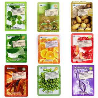 Combo 5 gói Mặt nạ 3D dưỡng da Food A Holic Hàn Quốc - Chính Hãng