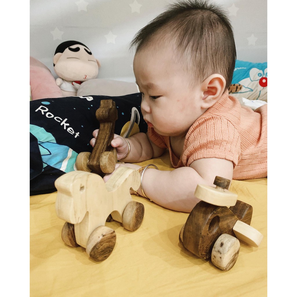 Đồ Chơi Ngựa Gỗ Mini Đồ Chơi Gỗ Chàng Trai Gỗ