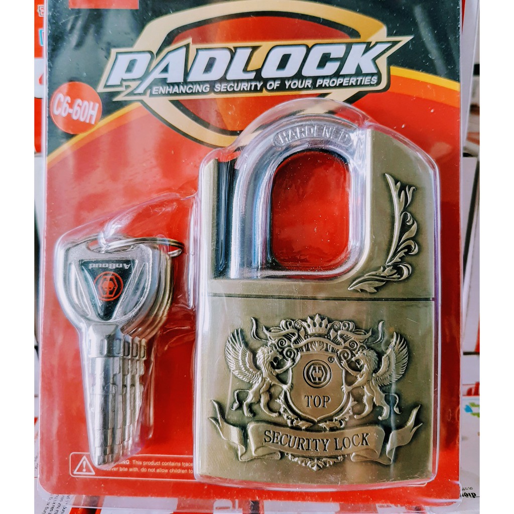 Ổ Khóa Chống Cắt Chống Trộm Cao Cấp 6 Phân PADLOCK