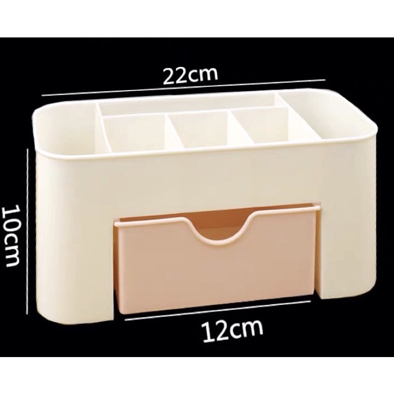 [Màu Ngẫu Nhiên] Khay Kệ Mỹ Phẩm Mini Có Ngăn Kéo Tiện Ích 22x10x10.3 cm