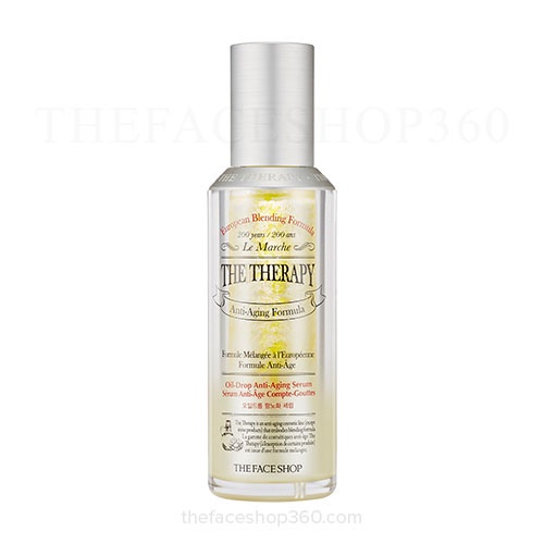 Tinh chất dưỡng ẩm ngừa lão hóa The Therapy Oil-Drop Anti-Aging Serum The Face Shop