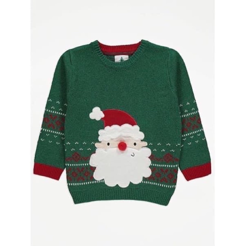 Áo len xanh noel George UK săn sale