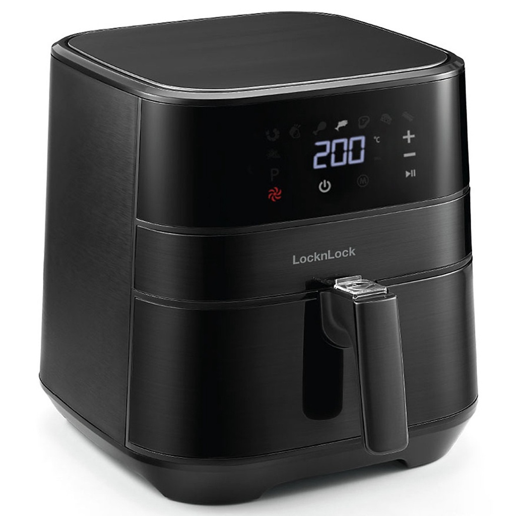 Nồi chiên không dầu Lock&Lock Deluxe Air Fryer 5.5L - màu đen EJF284BLK