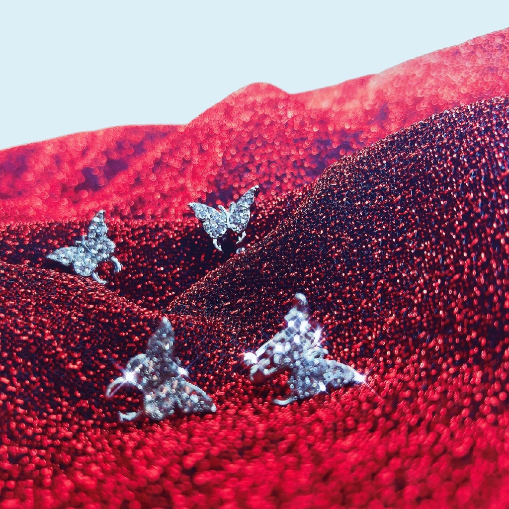 Butterfly earrings simple and stylish wild ear clips