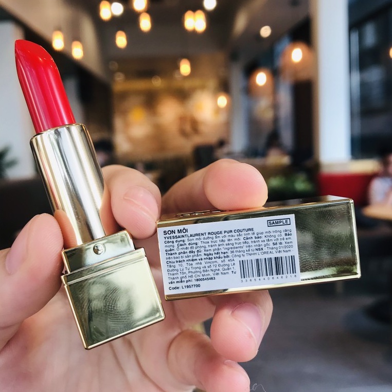 Son YSL Rouge Pur Couture - mini 01 đỏ rose đủ tem phụ chính hãng YVES SAINT LAURENT