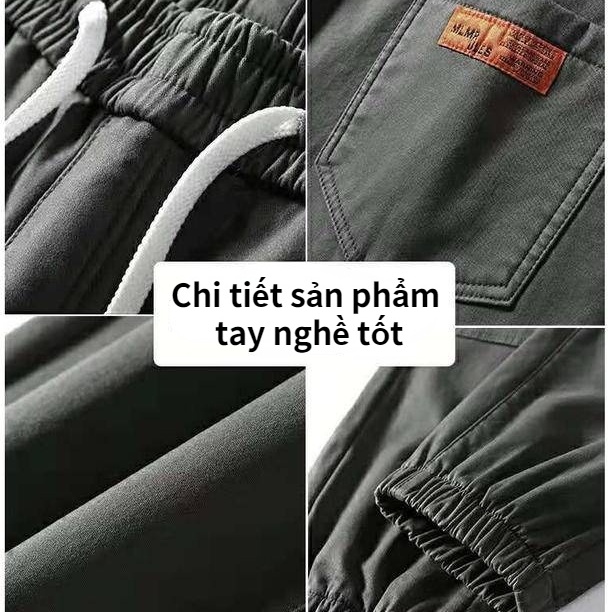 Quần Thể Thao Dài Đến Mắt Cá Chân Phối Cà Vạt Phong Cách Đường Phố Xuân Hè Mới 2022 Cho Nam