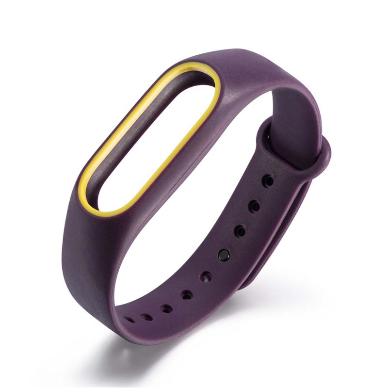 Dây Đeo Thay Thế Chất Liệu Silicon 2 Màu Cho Xiaomi Mi Band 2