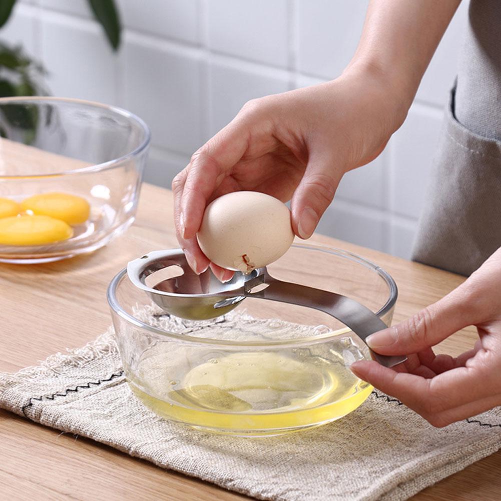 Máy tách trứng Lòng đỏ Trứng bằng thép không gỉ Dụng cụ nhà bếp Dụng cụ đánh trứng