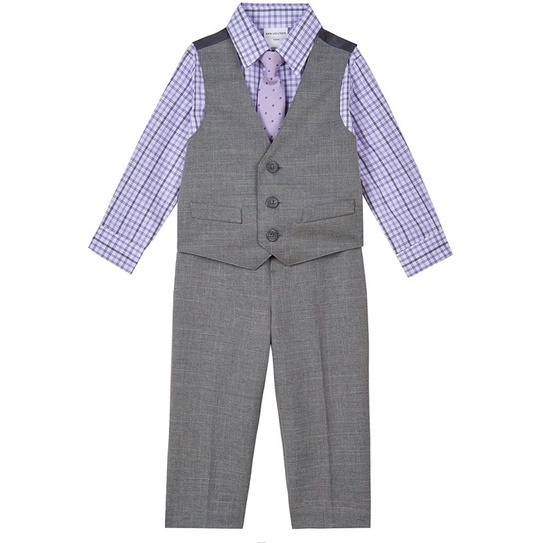 Áo Sơ Mi Cho Bé VAN HEUSEN Xuất Xịn Chất Cao Cấp Caro Tím