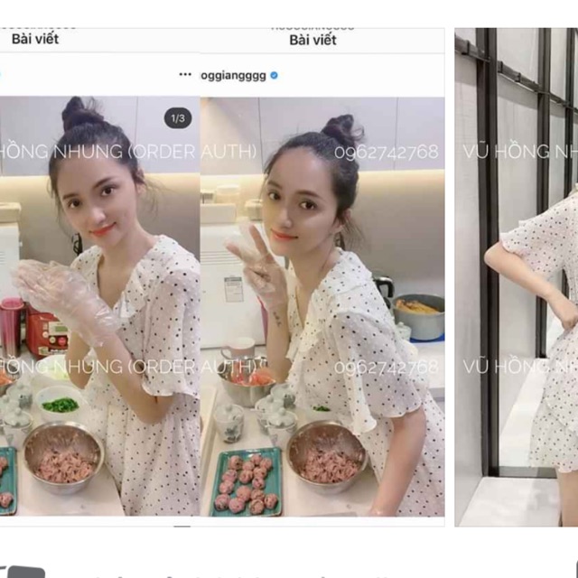 Váy chấm bi