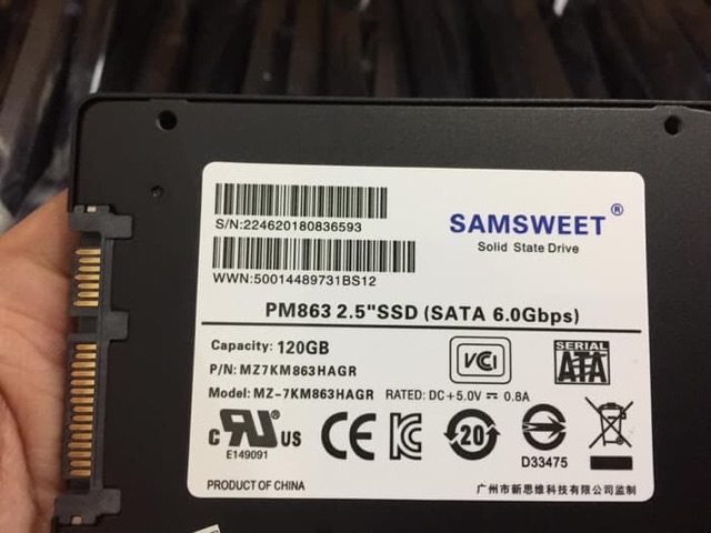 Thẻ Nhớ Ssd 120gb Samsweet 550mbps 160mbps