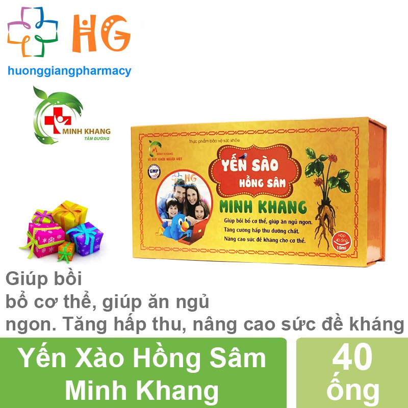 Yến Sào Hồng Sâm Minh Khang - Yến Sào cho bé, giúp ăn ngủ ngon, hấp thu dinh dưỡng, nâng cao sức đề kháng cho bé