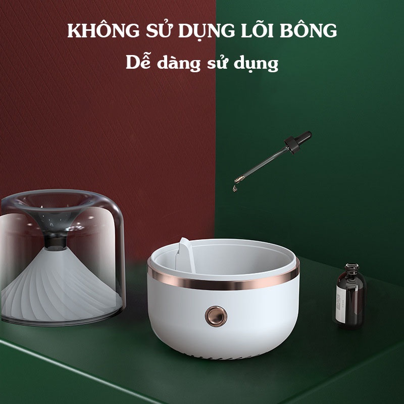 Máy xông tinh dầu cho phòng ngủ , ô tô - phun sương tạo độ ẩm 120ml ( đèn led 7 màu đẹp )