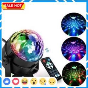 💕FREESHIP💕 Đèn Led Xoay Trang Trí 7 Màu Cảm Ứng Xoay Theo Nhạc, Đèn Led Xoay Vũ Trường, Bar, Sân Khấu Dành Cho Dân Bay