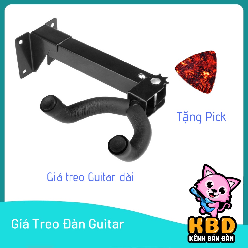 [TẶNG KÈM PICK GẢY] Giá treo guitar/ukulele loại dài KBD 10A4