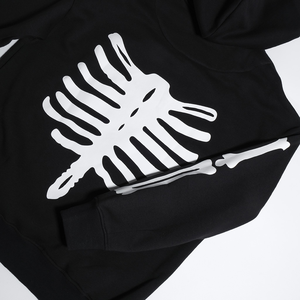 Áo hoodie nam nữ unisex in Skeleton 4Street, áo khoác nỉ dài tay có mũ form rộng oversize 4ST-HD52
