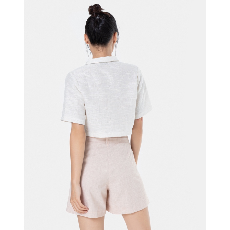 JUNO - Áo Croptop Tweed - JNAKI001
