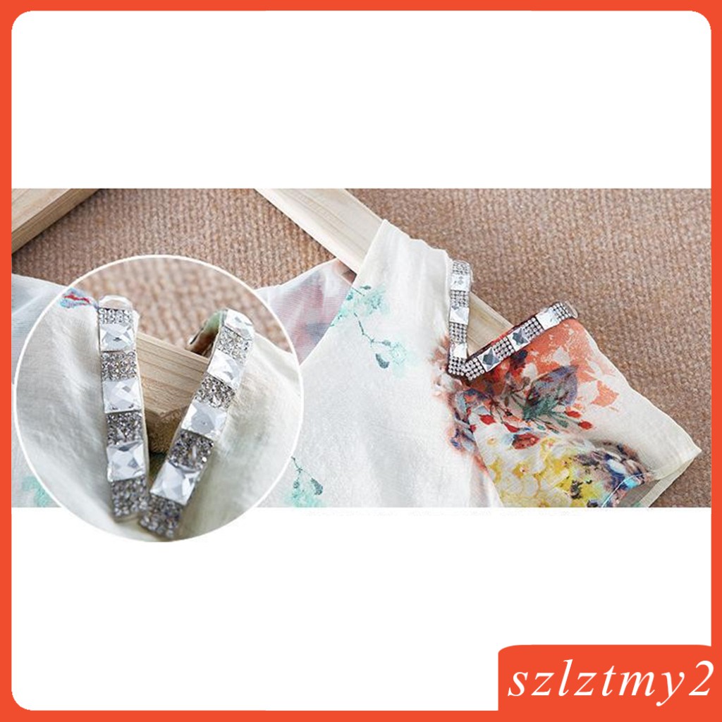 Cuộn Dây Ruy Băng Đính Đá Pha Lê Màu Bạc Dài 1 Yard Dùng Trang Trí DIY