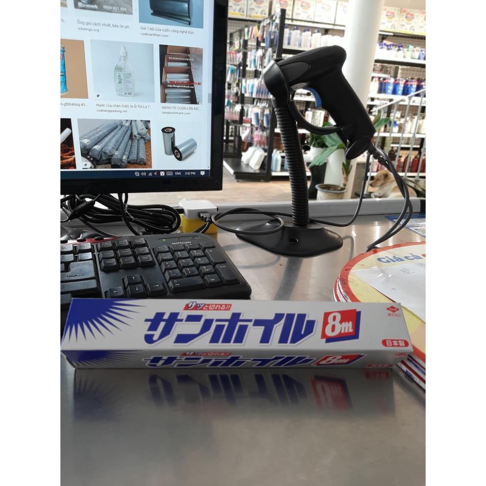 Cuộn giấy bạc foil 8m⚡𝗙𝗥𝗘𝗘 𝗦𝗛𝗜𝗣 ⚡Giữ hơi nước bên trong khay thức ăn
