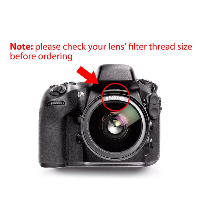 Thấu Kính Góc Siêu Rộng NAMA 0.45x Với Macro Portion Chuyên Nghiệp 52mm