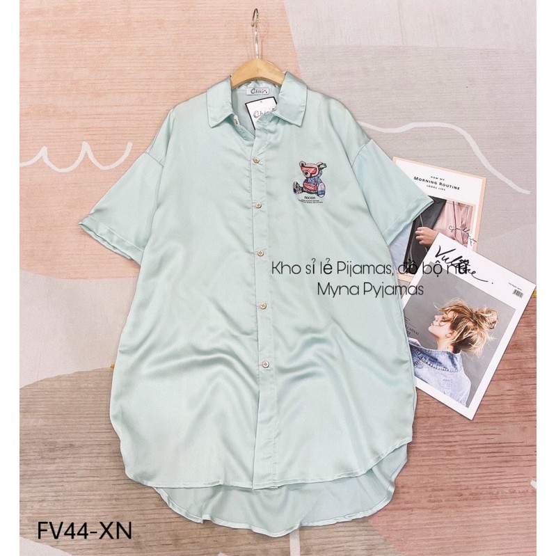 Váy ngủ lụa satin cổ đức | BigBuy360 - bigbuy360.vn