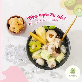 Set Chè Khúc Bạch Tự Nấu 25 - 30 Chén - Nguyên Liệu Làm Bánh, Nấu Chè Tặng Kèm Công Thức - GREEN FARM
