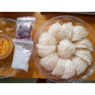 Yến tinh chế sợi dài loại 1 tặng kèm táo đỏ, đường phèn